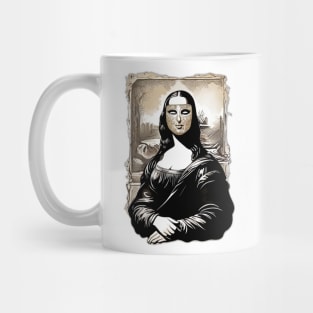 Mona Lisa Mask Mug